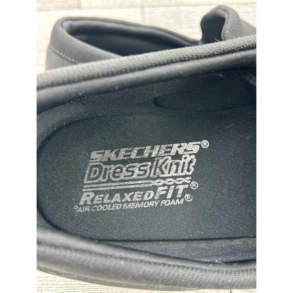 Skechers DressKnit Relaxed‎ Fit Mens Black Slip On Loafers 65134 Size 8.5 BBK